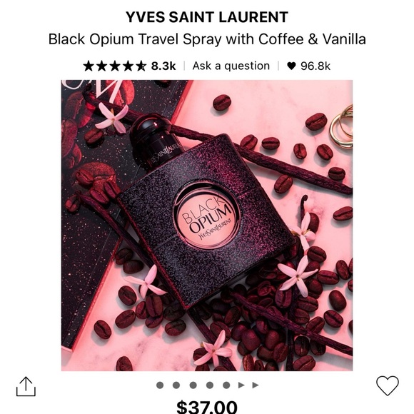 Yves Saint Laurent Black Opium Travel Spray - Picture 2 of 3